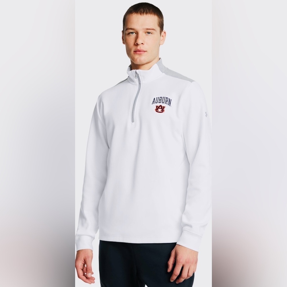 NWT Under Armour Men's UA Double Knit Fleece Gameday Collegiate ¼ Zip Pullover